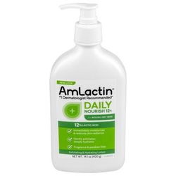 Amlactin Daily Hand and Body Moisturizer 14.1 oz. Pump Bottle Unscented Lotion (1215064_EA)