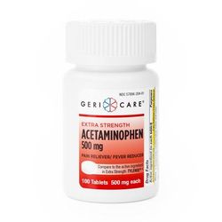 Geri-Care Pain Relief 500 mg Strength Acetaminophen Tablet 100 per Bottle (555688_CS)