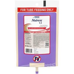 Nutren 1.5 Tube Feeding Formula Unflavored Liquid 1000 mL Ready to Hang Prefilled Container (669415_EA)