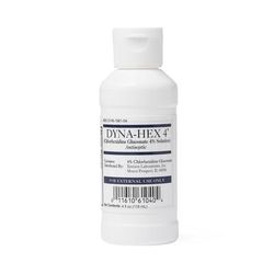 Dyna-Hex 4 Surgical Scrub Solution 4 oz. Bottle 4% Strength CHG (Chlorhexidine Gluconate) NonSterile (483093_CS)