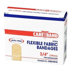 Careband Adhesive Strip 3/4 X 3 Inch Fabric Rectangle Tan Sterile (329352_CS)