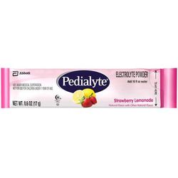 Pedialyte Powder Packs Oral Electrolyte Solution Strawberry Lemonade Flavor 0.6 oz. Electrolyte (1130200_PK)