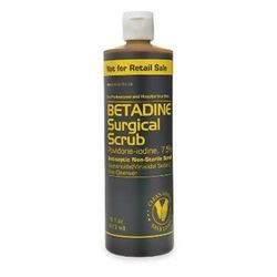 Betadine Surgical Scrub Solution 4 oz. Bottle 7.5% Strength Povidone-Iodine NonSterile (1257423_EA)