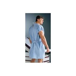 Patient Exam Gown Medium / Large Blue Disposable (153061_CS)