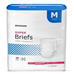 McKesson Unisex Adult Incontinence Brief Medium Disposable Moderate Absorbency (1123841_CS)