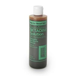 Betadine Skin Prep Solution 8 oz. Bottle 10% Strength Povidone-Iodine NonSterile (1257415_CS)