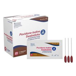 Impregnated Swabstick 10% Strength Povidone-Iodine Individual Packet NonSterile (1140933_BX)