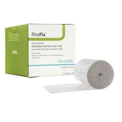 RiteFix Water Resistant Dressing Retention Tape with Liner White 1 Inch X 11 Yard Nonwoven NonSterile (1123825_EA)