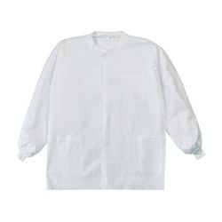 LabMates Lab Jacket White Medium Hip Length SMS Disposable (1149946_BG)