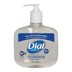 Dial Professional for Sensitive Skin Antimicrobial Soap Liquid 16 oz. Pump Bottle Fresh Scent (333918_CS)