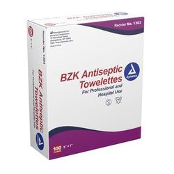 Dynarex Antiseptic Skin Towelette Individual Packet Scented 100 Count (670150_BX)