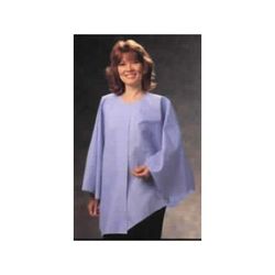Exam Cape Blue One Size Fits Most Front Opening Without Closure Unisex Disposable (413337_CS)