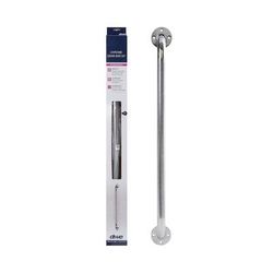 drive Wall Grab Bar Chrome Finish Knurled Steel (839763_BX)