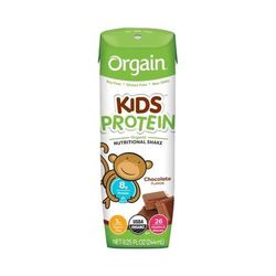 Orgain Kids Protein Organic Nutritional Shake Pediatric Oral Supplement Chocolate Flavor 8.25 oz. Carton Liquid Organic (1100496_CS)