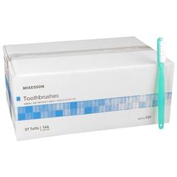 McKesson Toothbrush Green Adult Soft (888502_CS)