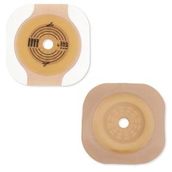 New Image CeraPlus Ostomy Barrier Trim to Fit, Extended Wear Adhesive Tape Borders 57 mm Flange Red Code System Up to 1-3/4 Inch Opening (970997_BX)