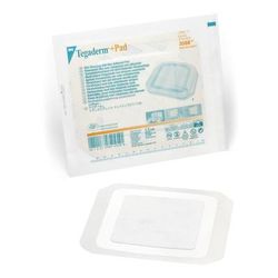 3M Tegaderm +Pad Transparent Film Dressing with Pad 6 X 6 Inch Frame Style Delivery Square Sterile (360349_BX)