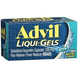 Advil Liqui-Gels Pain Relief 200 mg Strength Ibuprofen Capsule 160 per Bottle (500611_BT)