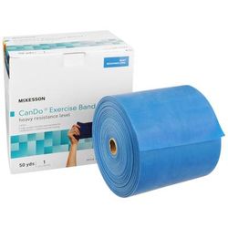 McKesson CanDo Exercise Resistance Band Blue 5 Inch X 50 Yard Heavy Resistance (1073318_EA)