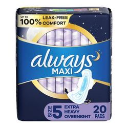 Always Maxi Feminine Pad Overnight Heavy Absorbency (785309_PK)
