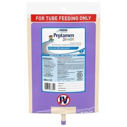 Peptamen Junior Pediatric Tube Feeding Formula Unflavored 1000 mL Bag Liquid Whey Protein Impaired GI Function (664067_CS)