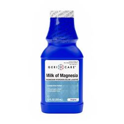 Geri-Care Laxative Original Flavor Liquid 12 oz. 1200 mg Strength Magnesium Hydroxide (1216065_EA)