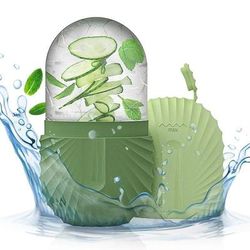 Ice Face Roller For Facial Puffiness And Pore Shrinking green