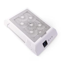 Wireless High Power Strong Suction Nail Dust Collector Vacuum, Rechargeable Nail Dust Cleaner white