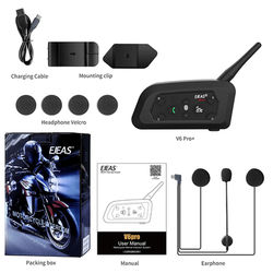 EJEAS V6 Pro Plus Motorcycle Bluetooth Intercom Headset 1 Pc