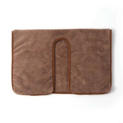 Microfiber U Shape Facial Towel For Spa Esthetician, Beauty Salon Skincare Massage Towels Face Wrap For Skin Care coffee