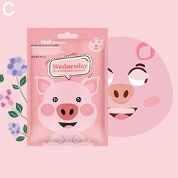 Cute Cartoon Facial Mask, Moisturizing Hydrating Mask For Deep Moisturizing Tender Skin, Animal Mask Skin Care Gift wednesday
