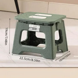 Portable Folding Stool For Adults & Children, Durable Thickened Plastic Saddle Chair For Outdoor, Camping, And Fishing green