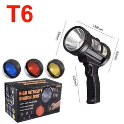Rechargeable Spotlight 1000000 Lumens Handheld Flashlight With COB And Solar Panels small