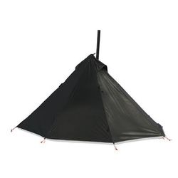 Ultralight Camping Hot Tent With Chimney Window, Tipi Teepee Bushcraft Tent, Outdoor Double Layer Pyramid Shelter black Tent Fly Set