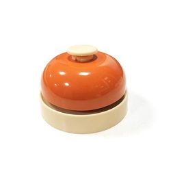 Multifunctional Hand Press Bell, Great For Noting Meals, Getting Attention & More orange