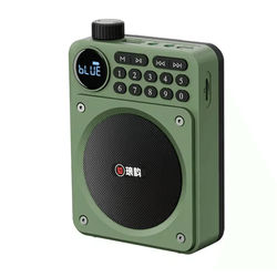 Mini Digital FM Radio Speaker With Bluetooth 5.3 USB TF Card Slot And Voice Amplifier yf 1289 green