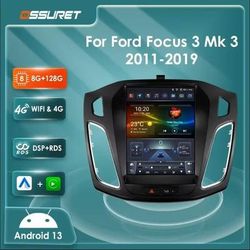 9.7 Inch Android Car Multimedia Player With GPS And CarPlay For Ford Focus s3 4g 8core 3g 32g