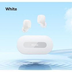 Baseus Bowie TWS Earphone Bluetooth 5.3, Wireless Sports Headset, Fast Charge Mini In Ear Earbuds white