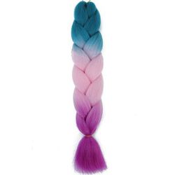 Jumbo Braids Extensions Synthetic Braiding Hair Kanekalon Afro Ombre Color Hair For Kids Children Crochet Twist Braid zitong c46 24inches