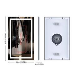 Smart LED Bathroom Mirror With Bluetooth And Anti Fog Display 1000600mm