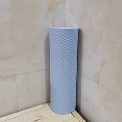 EVA Foam Yoga Roller, 9.5cm X 29.7cm Hexagonal Round Massage Roller For Pilates, Muscle Recovery & Home Workouts sky Blue