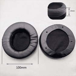 Universal 40mm110mm Ear Pads For Headphones Covers, Soft Sponge Leather Foam Cushion Replacement Set outer Diameter100mmt
