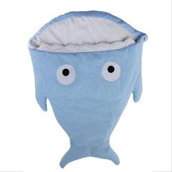 Mr. Shark Baby Sleeping Bag Cozy & Adorable Shark Sleeper Blue