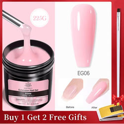 BORN PRETTY 10 In 1 Glue Gel Nail Polish With Rubber Base And Super Bright Top Coat extensiongel Eg06