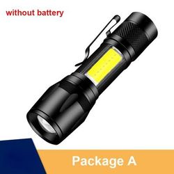Ultra Bright Rechargeable LED Flashlight 100000 Lumen Tactical Torch With Zoom & Waterproof Design mini