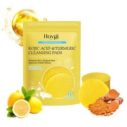 Turmeric Kojic Acid Cleansing Pads, Exfoliating Pads For Glowing Skin, Brightening Facial Sponges With Vitamin C 03