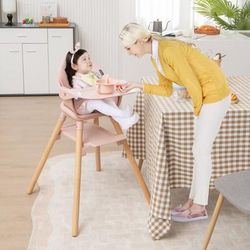 6 in 1 Convertible Highchair With Safety Harness & Removable Tray, Multi Functional Baby Chair 6 in 1 Convertible Highchair With Safety Harness & Removable Tray, Multi Functional Baby Chair