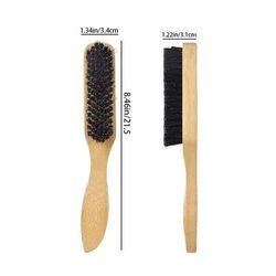 Boar Bristle Slick Back Hair Brush Sleek Ponytail & Bun Styling Tool For Smoothing Baby Hairs, Flyaways, And Edge Cont large Brush