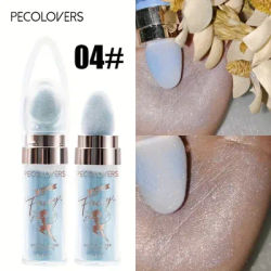 Shimmer Fairy Powder, White Purple Blue Loose Highlighter Face Body Glitter, Wand Makeup Bronzer, Illuminator Cosmetic 04