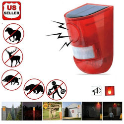 Solar Alarm LED Strobe Light With Wireless Motion Sensor, Outdoor Solar Strobe Security Detector, IP65 Weatherproof Solar Alarm LED Strobe Light With Wireless Motion Sensor, Outdoor Solar Strobe Security Detector, IP65 Weatherproof